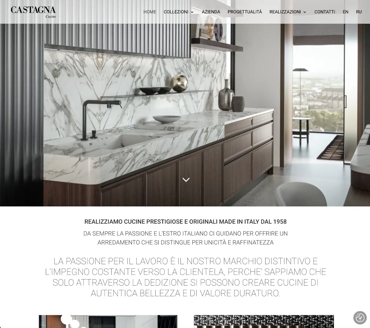 sito vetrina sito castagna cucine